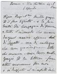 'Frankenstein'' Author Mary Shelley Autograph Letter Signed -- ''...I am pleased that he is not obtaining all he was looking for. He deserved nothing...''